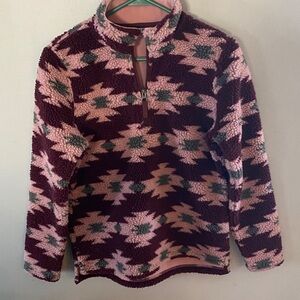 Orvis Women's Sherpa quarter zip pullover sweat shirt